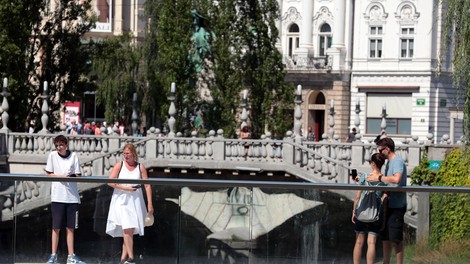 Ljubljana turisti most
