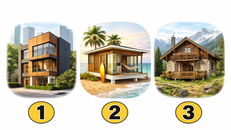 Katera počitniška hiša vam je najbolj všeč? Test, ki veliko pove o vašem okusu