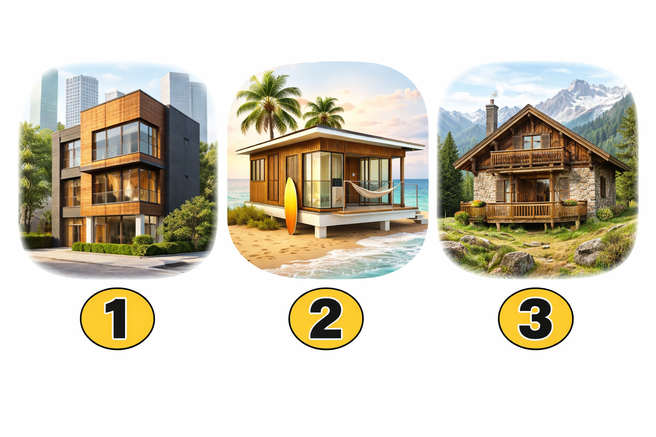 Katera počitniška hiša vam je najbolj všeč? Test, ki veliko pove o vašem okusu