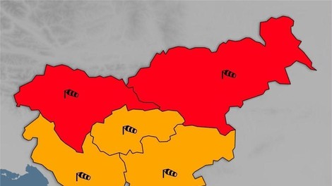 Nevarnosti še ni konec: Slovenija ostaja rdeča, to lahko pričakujemo v naslednjih urah