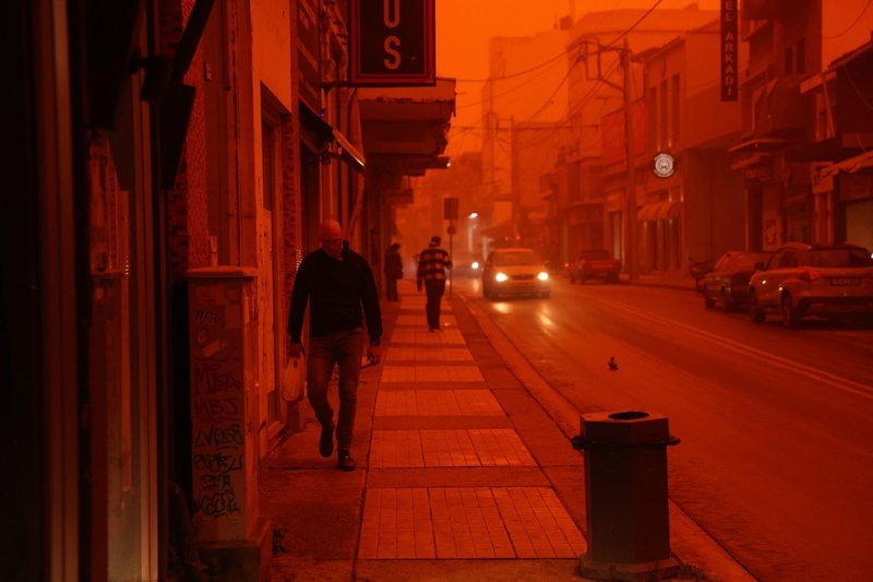 Kreta Grčija saharski prah apokalipsa