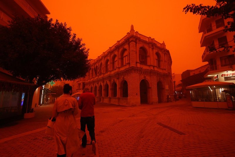Kreta Grčija saharski prah apokalipsa