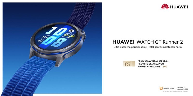 Huawei Watch GT Runner 2 pametna ura za tek ustvarjena z maratonsko legendo