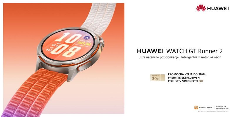 Huawei Watch GT Runner 2 pametna ura za tek ustvarjena z maratonsko legendo