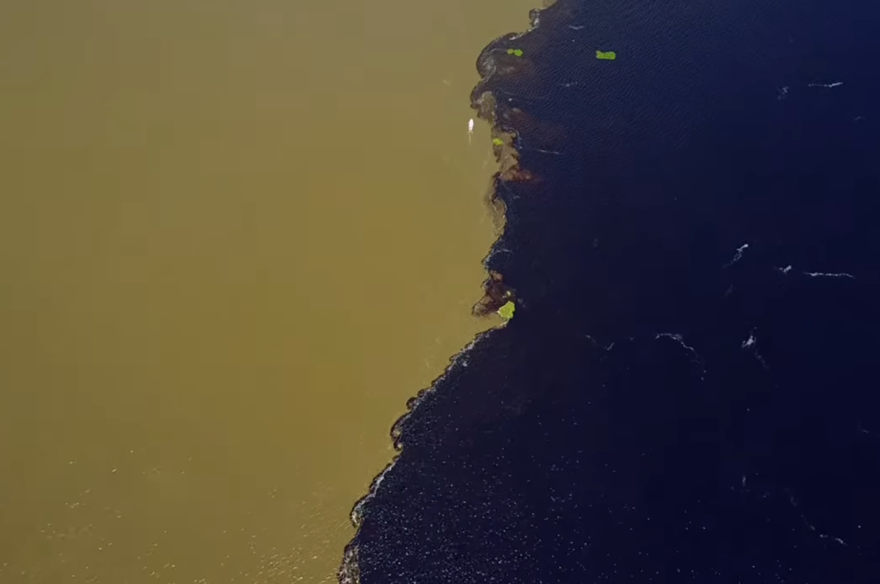 Poglejte dve reki, ki se srečata, a se ne mešata: ni fotomontaža, temveč čudež narave (foto: Zaslonska slika/Youtube/Rodrigo CL)