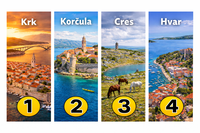 Kateri hrvaški otok vam je najbolj všeč? Test, ki pove, kakšen je vaš sanjski dopust