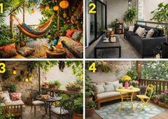 Kateri balkon bi izbrali? Test, ki razkrije, kakšno energijo imate