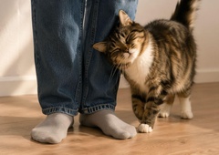 Kaj pomeni, ko se mačka z glavo drgne ob vas? S tem vam pravzaprav hoče sporočiti nekaj pomembnega