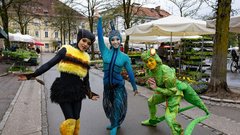 Cirque du Soleil cirkus akrobati Ljubljana trznica