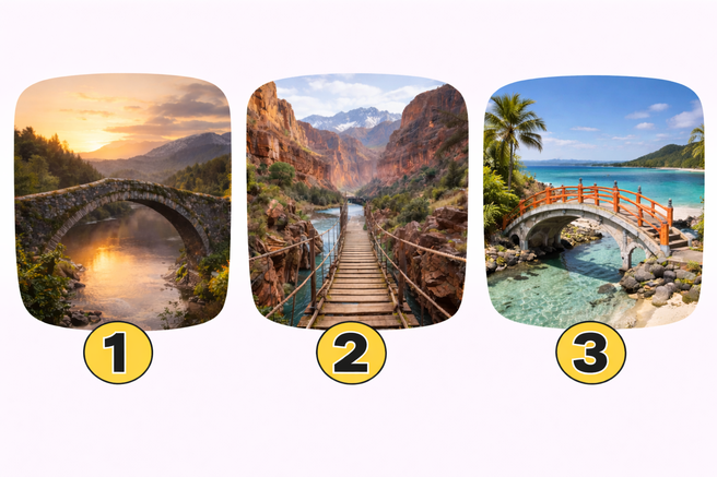 Kateri most bi izbrali? Test, ki razkrije, kakšna pot je pred vami