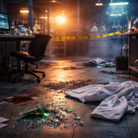 znanstvenik, laboratorij, incident