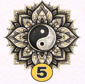 5. Mandala Ste oseba, ki išče ravnotežje v vsem. Znate povezati razum in občutke, kar vam omogoča sprejemanje dobrih odločitev. …