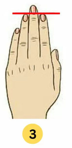 3 Prstanec in kazalec sta enako dolga Če sta tvoj prstanec in kazalec enako dolga, tvoje osebnostne lastnosti kažejo, da …