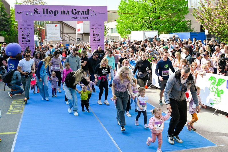 Na rekordnem 8. Rokusovem Hopu na Grad zbrali kar 41.000 evrov za dober namen