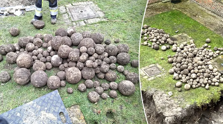 Stad Nieuwpoort topovske krogle arheologija zgodovina odkritje vojska vojna orozje preteklost clovestvo