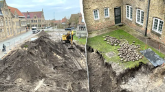 Stad Nieuwpoort topovske krogle arheologija zgodovina odkritje vojska vojna orozje preteklost clovestvo