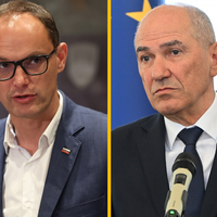 Anže Logar, Janez Janša