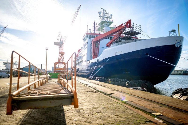 Polarstern ladja raziskovanje antarktika otok zemljevid senzacija presenecenje