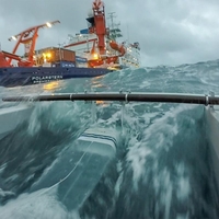 Polarstern ladja raziskovanje antarktika otok zemljevid senzacija presenecenje