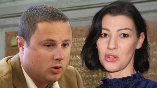 Dominika Švarc Pipan Žanu Mahniču pred nosom pomahala s kazenskim zakonikom in nakazala, da je morda storil kaznivo dejanje