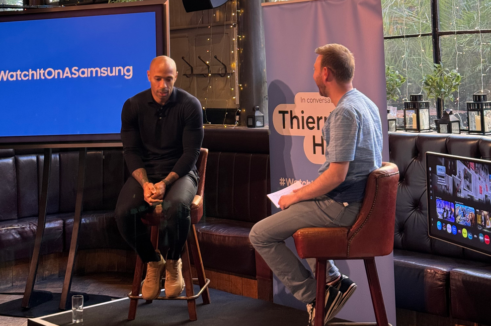 Thierry Henry nam je svojo življenjsko pot razkril tam, kjer se je vse začelo (foto: Nejc Jančar)