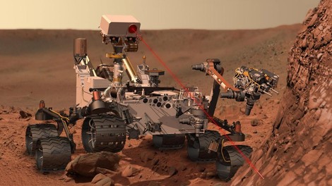 nasa mars rover curiosity vesolje rdeci planet raziskave tezave kamnina