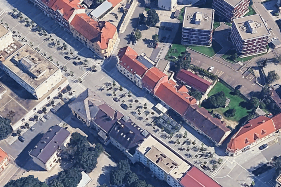 V tem slovenskem mestu na robu potrpljenja: na glavni ulici vlada pravi kaos, na mizi zdaj drastičen ukrep (foto: Google Earth)