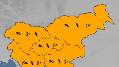 Arso opozarja: nevihte se bodo hitro razširile nad vso Slovenijo, prihaja tudi ...