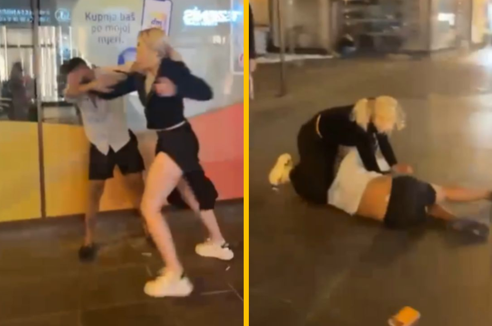 Grozljiv napad sredi mesta: mlajša ženska surovo pretepla tujega državljana (VIDEO) (foto: Facebook)