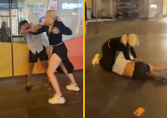 Grozljiv napad sredi mesta: mlajša ženska surovo pretepla tujega državljana (VIDEO)