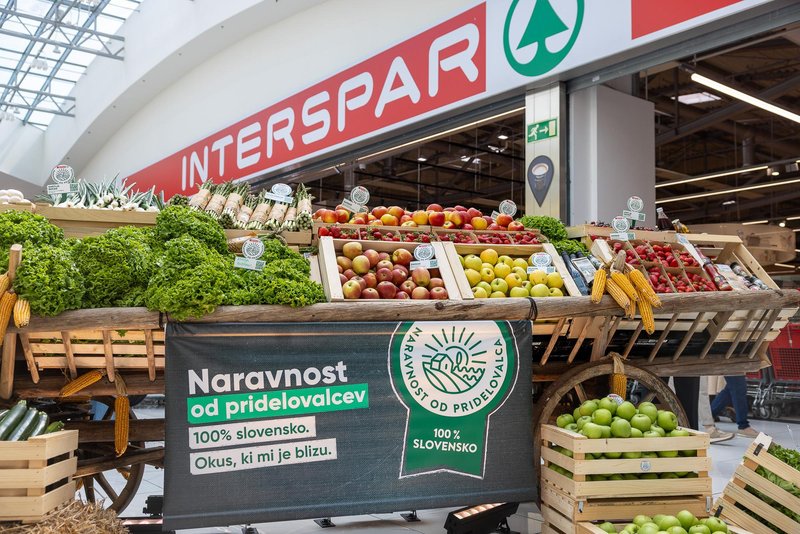 Spar Slovenija platforma Naravnost od pridelovalca