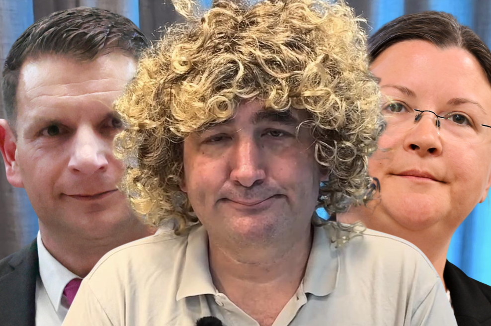 Zoran Stevanović z novo neprimerno opazko nad imitatorja Jureta Mastnaka: smešno je tudi Katji Kokot (foto: Facebook/Borut Živulovič/Bobo/fotomontaža)