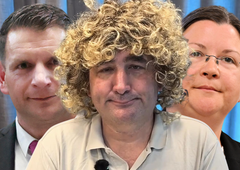 Zoran Stevanović z novo neprimerno opazko nad imitatorja Jureta Mastnaka: smešno je tudi Katji Kokot