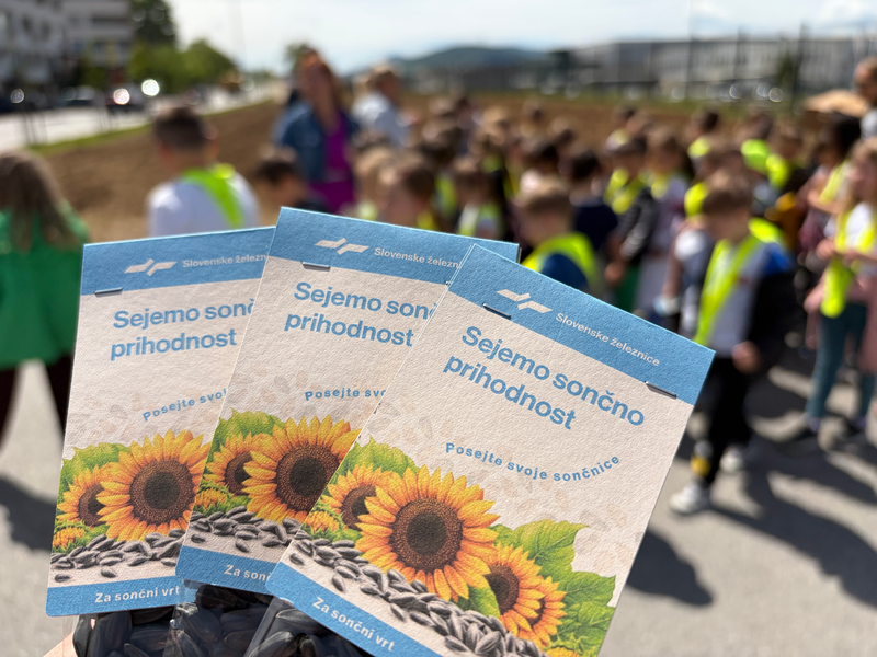 S projektom Sejemo sončno prihodnost bodo sončnice ob železniških tirih ponovno povezale Slovenijo