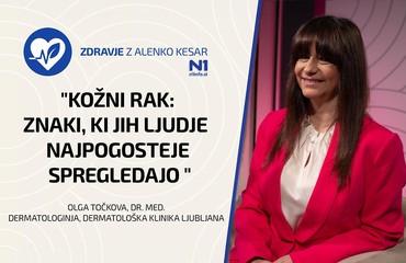 Zdravje z Alenko Kesar: "Kožni rak: znaki, ki jih ljudje najpogosteje spregledajo " (dr. Točkova)