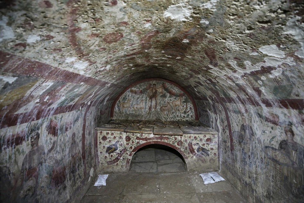 freska jezus kristus turcija krscanstvo pastir arheologija zgodovina preteklost clovestvo