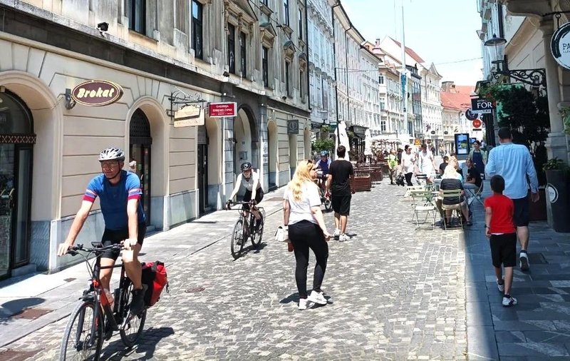 stara Ljubljana turisti