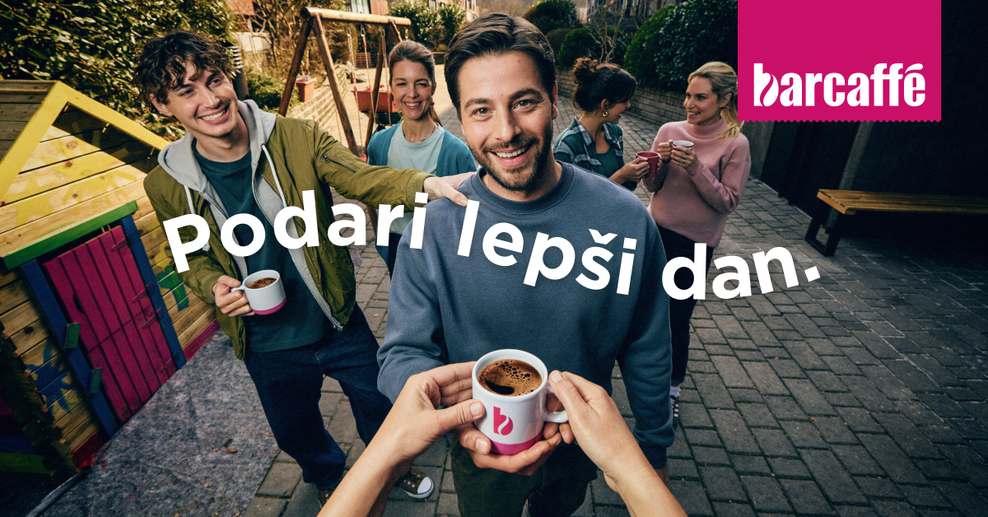 Podari lepši dan: Barcaffè ob svojem »feelgood« rojstnem dnevu praznuje z majhnimi gestami, ki veliko pomenijo (foto: Barcaffe)