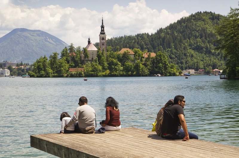 Bled Blejsko jezero turisti