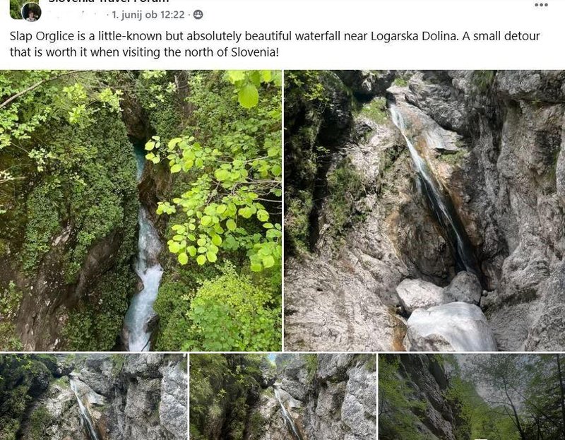 Slap Orglice Logarska dolina