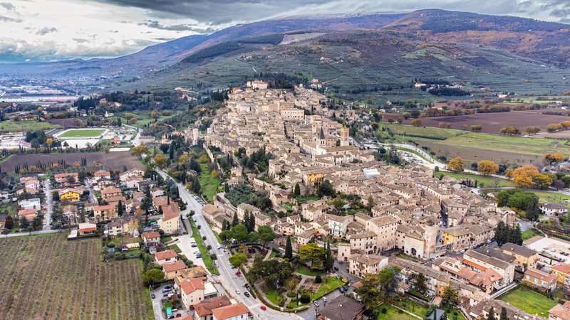 Spello Italija Umbrija najlepsa vasica