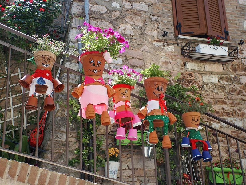 Spello Italija Umbrija najlepsa vasica