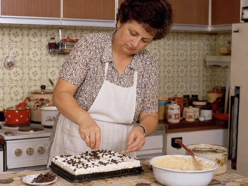 gospodinja, torta, Jugoslavija