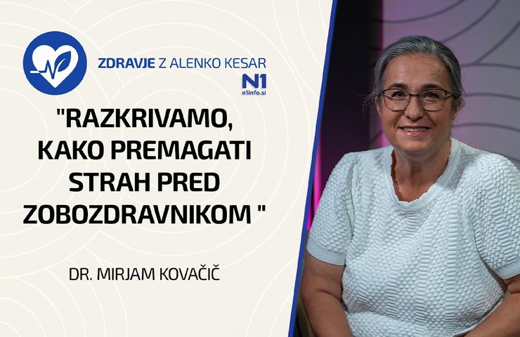Zdravje z Alenko Kesar: "Razkrivamo, kako premagati strah pred zobozdravnikom "(dr. Mirjam Kovačič)