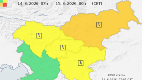 Arso prižgal oranžni alarm: pripravite se, nevihte bodo kmalu zajele Slovenijo