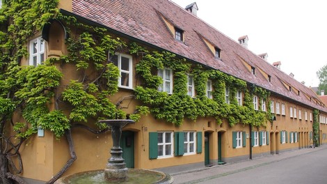 Fuggerei socialna stanovanja Augsburg