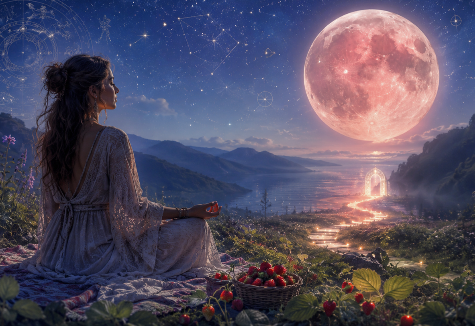 30. junija prihaja polna luna, ki je znana tudi kot jagodna luna. Njeno delovanje bo po napovedih astrologov najmočnejše za …