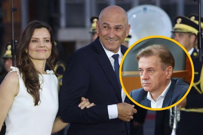Robert Golob Janez Janša Urška Bačovnik Janša