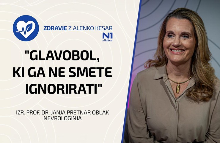 Zdravje z Alenko Kesar: "Glavobol, ki ga ne smete ignorirati" (izr. prof. dr. Janja Pretnar Oblak)