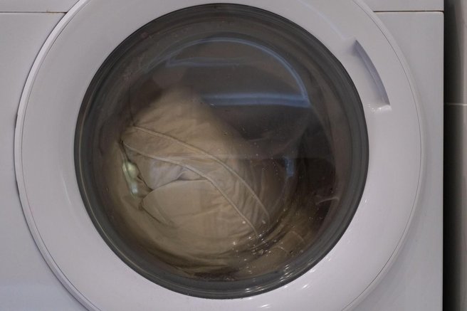 pralni stroj posteljnina tkanina trik pranje kis nasvet ideja gospodinjstvo previdnost nasvet dom hisa stanovanje postelja spanje